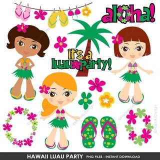 Hawaiian clipart luau birthday, Hawaiian luau birthday Trans