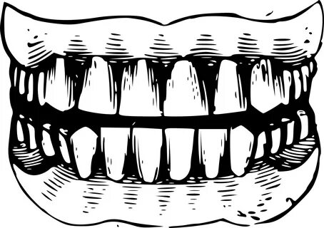 teeth png - Smile Teeth Clipart - Teeth Black And White Png 