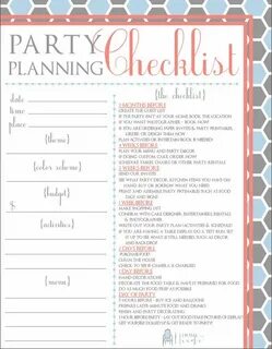 Partying on a Budget & a Party Planning Checklist Party plan