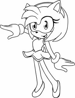 nice Amy Rose Dance Now Coloring Page Monster coloring pages