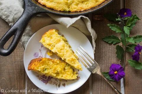 Cast Iron Skillet Cheddar Jalapeno Cornbread