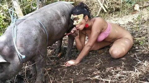 Women having sex with pigs