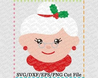 Mr & Mrs Claus DXF PNG SVG cut file Etsy