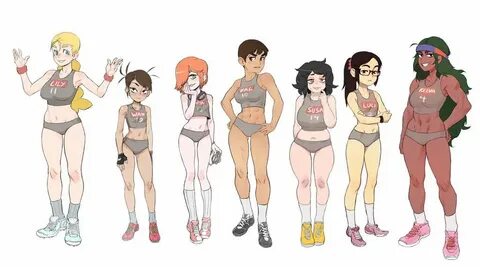 Various Female Bust & Body Type References. Anime Amino