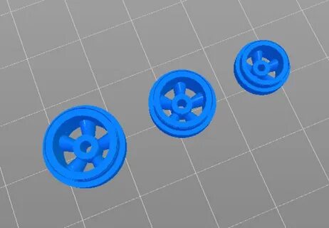 3D Printed Hotwheel real riders cragar type by Jcmartens Pin
