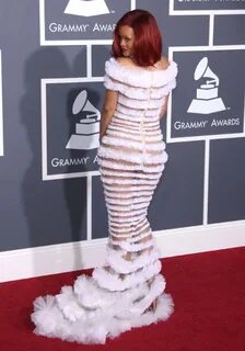 Rihanna see through grammy dress - Picsninja.com
