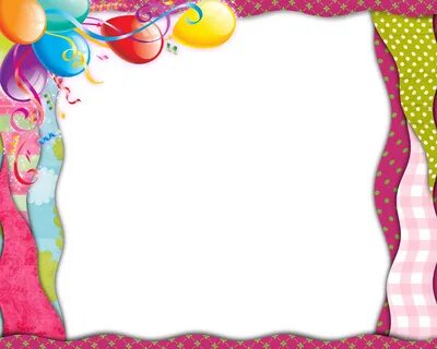 Colorful Theme Birthday Picture Frame Template Birthday phot