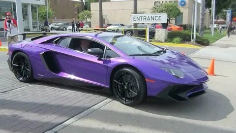 Purple Lamborghini Veneno posted by Samantha Mercado