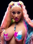 Nicki Minaj "Trollz" Boobs And Booty Bounce Remix In 4K Jiha