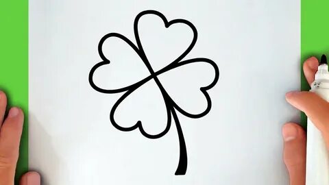 How To Draw A 4 Leaf Clover