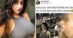 PornHub's Mia Khalifa 'punched fan for taking a selfie witho