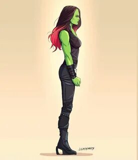 Gamora by Johnny Lighthands Marvel cartoons, Marvel superher