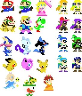 Super Smash Bros Pixel Art Maker
