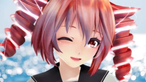 close, Ektyr, Y, Kasane, Teto, Red, Eyes, Red, Hair, Utau, W