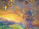 Волшебные фантазии художницы Josephine Wall Surreal art, Fan