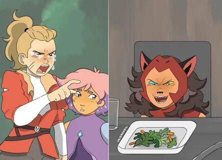 Voidroonil She Ra Catra Princesses of Power Woman Yelling at