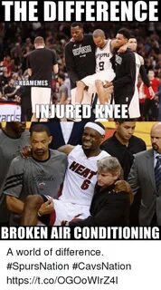 The DIFFERENCE AS ONBAMEMES Ad NJURED KNEE Ards Finals BROKE