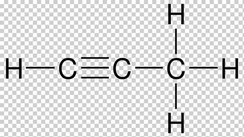 Propyne Structural formula Chemical structure Lewis structur