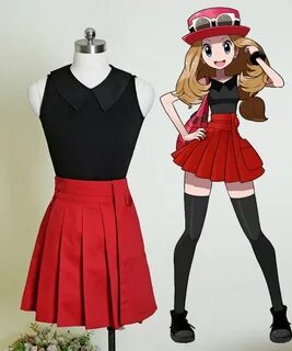 Pokémon Cosplay Serena Costume Blouse & Skirt Cosplay outfit