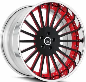 Red Center 2PC forged Wheel Rims Manufacturer and Factory Ch