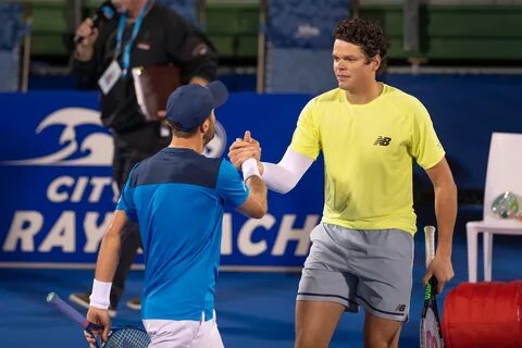 Milos Raonic Fights Off Johnson Challenge To Reach Delray Be