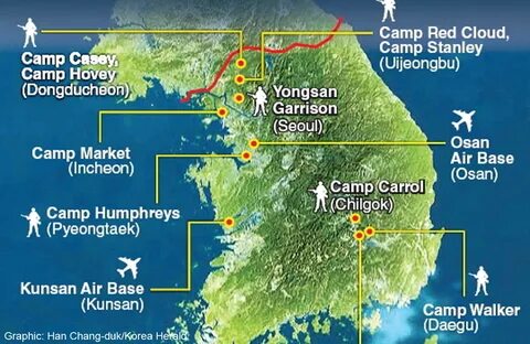 Camp Walker Korea Map - Map Of Rose Bowl