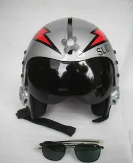 TOP GUN JOLLY ROGGERS FLIGHT HELMET MOVIE PROP PILOT NAVAL A