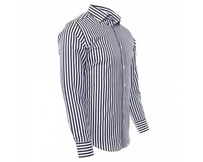 striped mens shirt black and white OFF-50