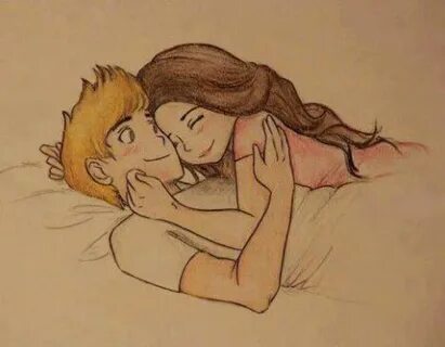 couple cuddling sweet 3 Cute couple drawings, Drawings of lo