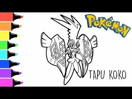 Sun and Moon Tapu Koko Pokemon Coloring pages I Fun Colourin