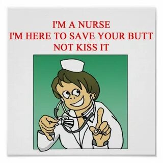 funny nurse joke poster Zazzle.com