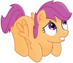 Scootaloo's scared look by transparentpony on DeviantArt