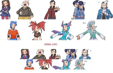 All randomized HG Sprites for Gym Leaders, Elite Four and