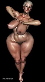 Pear shaped nude women.