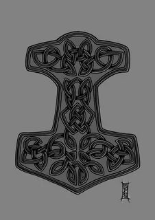 Mjolnir by Myandra Mjolnir, Thors hammer, Celtic