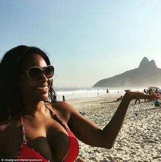 Kenya Moore shows off her stunning bikini body in Rio de Jan