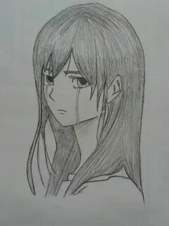 Lapiz Dibujos De Chicas Tristes Anime - Draw-u