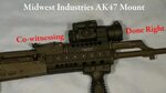 Midwest Industries AK47 Co-witness Optic Mount - YouTube