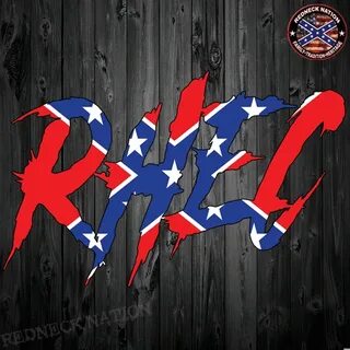 RHEC Confederate Flag Letter Sticker - Redneck Nation