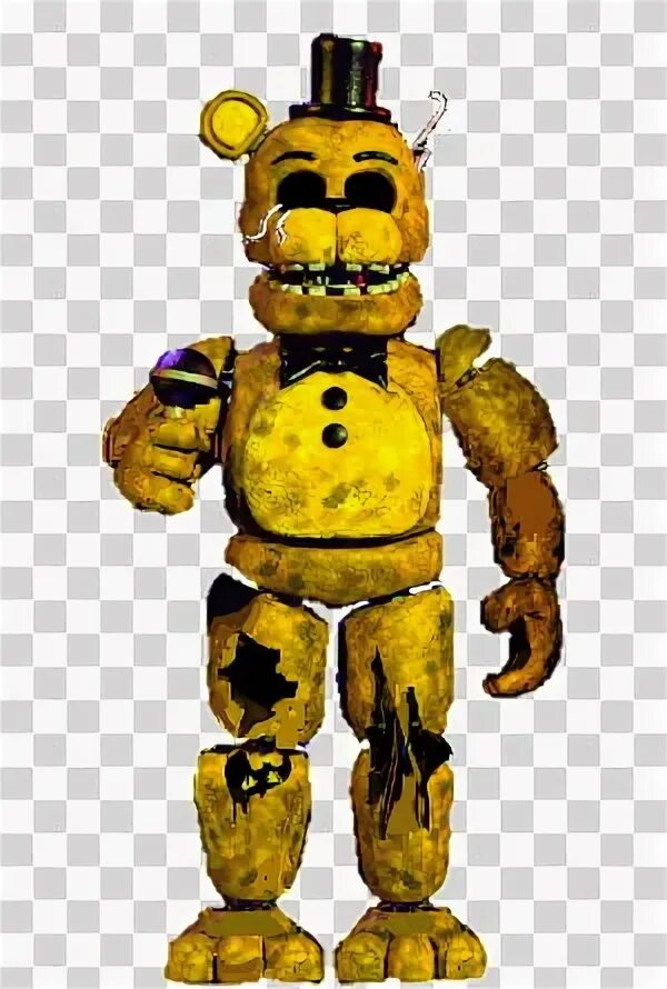 Withered SuperFredbearProductions V transparent background P