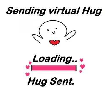 Virtual Hug. Funny thank you quotes, Virtual hug, Cute love 
