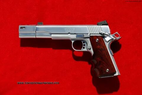 Custom Compensated Stainless / Chrome Ruger 1911 .45ACP