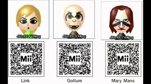 Mii QR Codes for 3DS! Download all these Miis by simply Scan