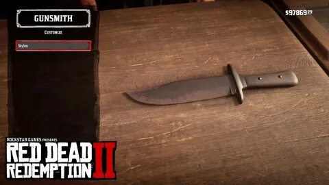 RED DEAD REDEMPTION 2 - HUNTING KNIFE (WEAPONS & WEAPON CUST