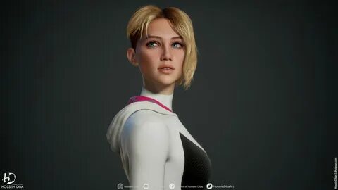 Hossein Diba - 3D Model of Gwen Stacy (Real Time)