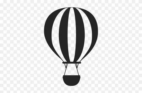 Cute Hot Air Balloon Clipart Black And White - bmp-front
