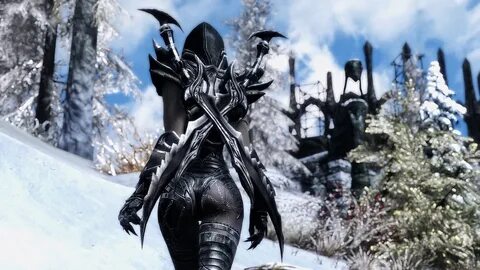 daedric female armor replacer at skyrim nexus mods and commu