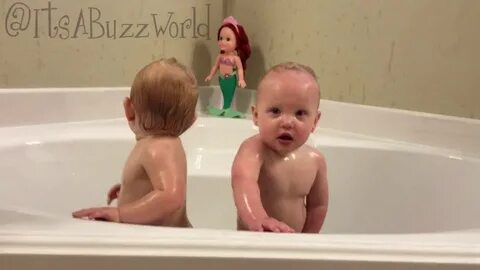 Wild girls at bath time tonight - YouTube