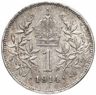 Австро-Венгрия 1 крона 1914 (монета для Австрии) стоимостью 