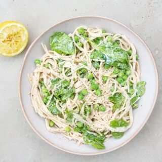 Creamy Pea & Spinach Pasta Recipe Creamy peas, Spinach pasta